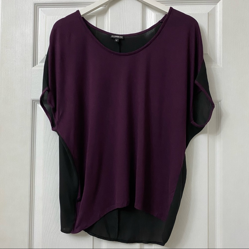 EXPRESS T-shirt sheer back XS